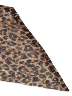 Saint Laurent Lavallière Leopard-Print Silk Scarf -Saint Laurent Sales Store unnamed file 3550