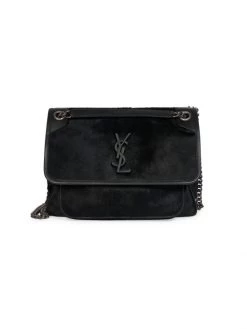 Saint Laurent Niki Pony Hair Shoulder Bag