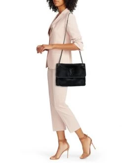 Saint Laurent Niki Pony Hair Shoulder Bag -Saint Laurent Sales Store unnamed file 3554