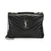 Saint Laurent Medium Loulou Matelassé Leather Shoulder Bag Black -Saint Laurent Sales Store unnamed file 3559