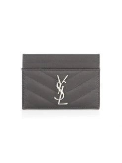 Saint Laurent Monogram Matelassé Leather Card Case Coal 9 Saint Laurent Monogram Matelassé Leather Card Case Coal -Saint Laurent Sales Store unnamed file 3571