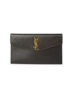 Saint Laurent Uptown Leather Clutch