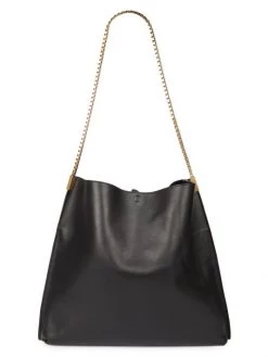 Saint Laurent Medium Suzanne Leather Hobo Bag Nero -Saint Laurent Sales Store unnamed file 3609