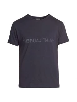 Saint Laurent Reverse Logo T-Shirt For Men White 8 Saint Laurent Reverse Logo T-Shirt For Men White -Saint Laurent Sales Store unnamed file 362