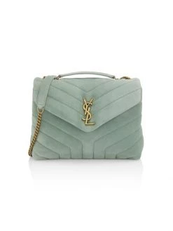 Saint Laurent Small Loulou Matelassé Suede Shoulder Bag Black -Saint Laurent Sales Store unnamed file 3628