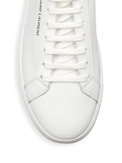 Saint Laurent Andy Leather Low-Top Leather Sneakers For Men -Saint Laurent Sales Store unnamed file 3659
