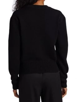 Saint Laurent Sequin Logo Cashmere Cardigan -Saint Laurent Sales Store unnamed file 367