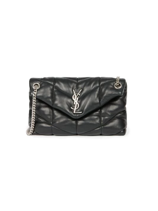 Saint Laurent Small Loulou Puffer Leather Crossbody Bag Blanc Vintage 8 Saint Laurent Small Loulou Puffer Leather Crossbody Bag Blanc Vintage - Image 6