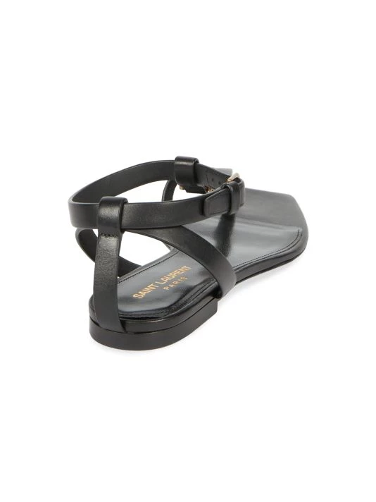 Saint Laurent Cassandra Leather Toe-Loop Sandals 5 Saint Laurent Cassandra Leather Toe-Loop Sandals - Image 3