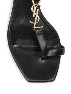 Saint Laurent Cassandra Leather Toe-Loop Sandals 11 Saint Laurent Cassandra Leather Toe-Loop Sandals -Saint Laurent Sales Store unnamed file 3689