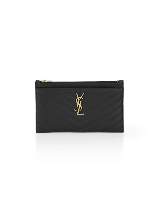 Saint Laurent Monogram Matelassé Leather Zip Pouch 3 Saint Laurent Monogram Matelassé Leather Zip Pouch