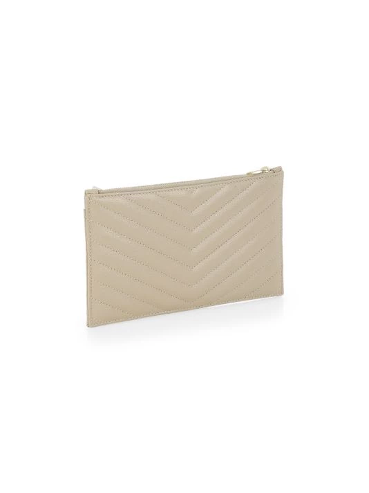 Saint Laurent Monogram Matelassé Leather Zip Pouch 6 Saint Laurent Monogram Matelassé Leather Zip Pouch - Image 4
