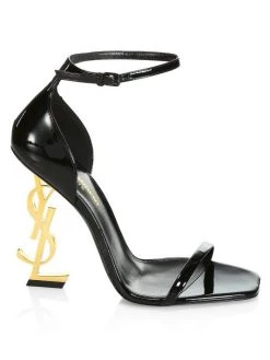 Saint Laurent Opyum Patent Leather Sandals