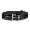 Saint Laurent Insignia Crocodile-Embossed Leather Belt For Men 2 Saint Laurent Insignia Crocodile-Embossed Leather Belt For Men -Saint Laurent Sales Store unnamed file 3703