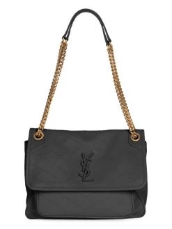 Saint Laurent Medium Niki Leather Shoulder Bag Crema Soft -Saint Laurent Sales Store unnamed file 3717