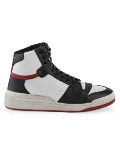 Saint Laurent SL24 High Top Leather Sneakers For Men