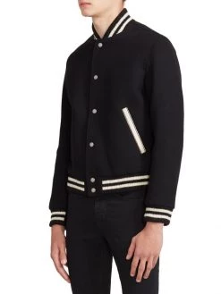 Saint Laurent Teddy College Varsity Jacket For Men 11 Saint Laurent Teddy College Varsity Jacket For Men -Saint Laurent Sales Store unnamed file 3749