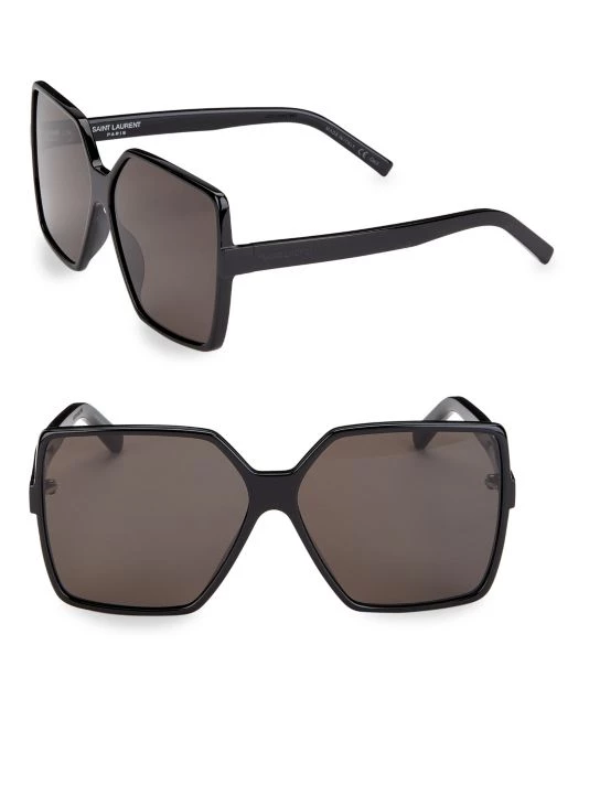 Saint Laurent 63MM New Wave Betty Square Sunglasses 3 Saint Laurent 63MM New Wave Betty Square Sunglasses