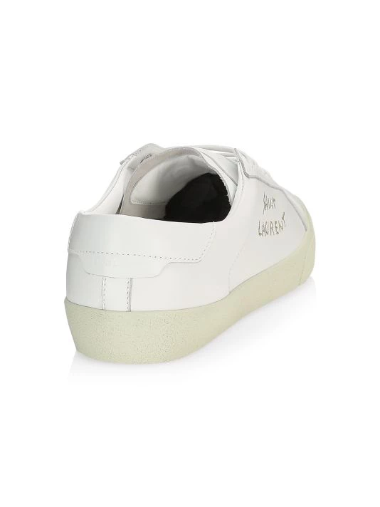 Saint Laurent Court Classic Leather Sneakers For Men 5 Saint Laurent Court Classic Leather Sneakers For Men - Image 3