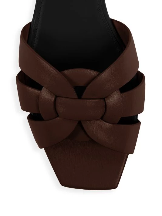 Saint Laurent Tribute Leather Slides 6 Saint Laurent Tribute Leather Slides - Image 4