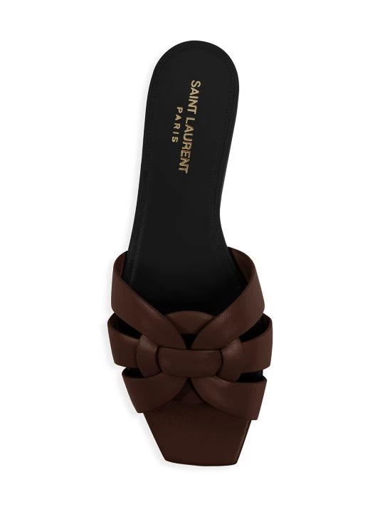 Saint Laurent Tribute Leather Slides 7 Saint Laurent Tribute Leather Slides - Image 5