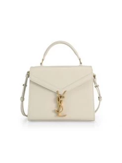Saint Laurent Mini Cassandra Leather Satchel Blanc Vintage -Saint Laurent Sales Store unnamed file 3778