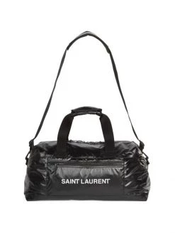 Saint Laurent Sport Duffel Bag For Men Black Argento -Saint Laurent Sales Store unnamed file 3783