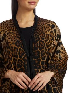 Saint Laurent Leopard Poncho -Saint Laurent Sales Store unnamed file 3816