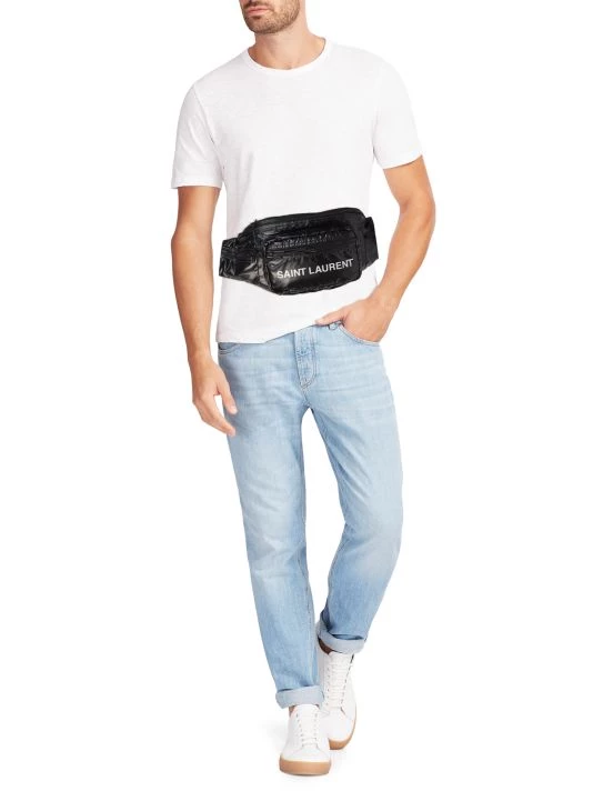 Saint Laurent Logo Belt Bag For Men Dark Kaki 4 Saint Laurent Logo Belt Bag For Men Dark Kaki - Image 2