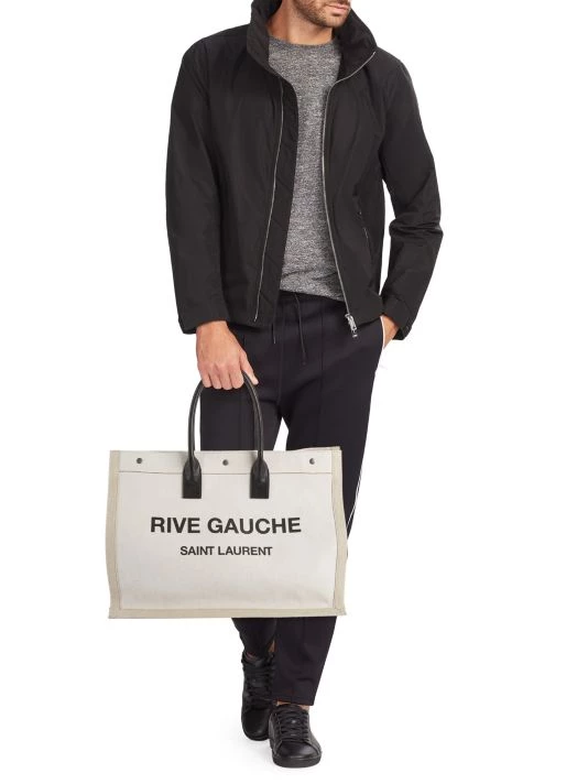 Saint Laurent Rive Gauche Linen Tote For Men 4 Saint Laurent Rive Gauche Linen Tote For Men - Image 2
