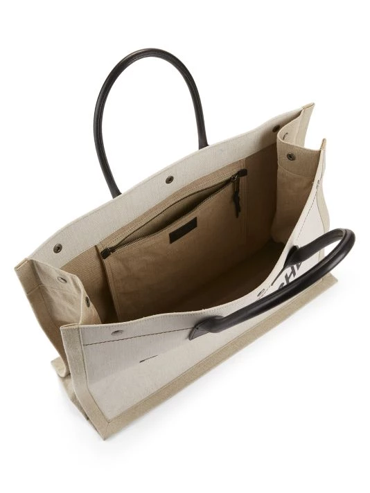 Saint Laurent Rive Gauche Linen Tote For Men 5 Saint Laurent Rive Gauche Linen Tote For Men - Image 3