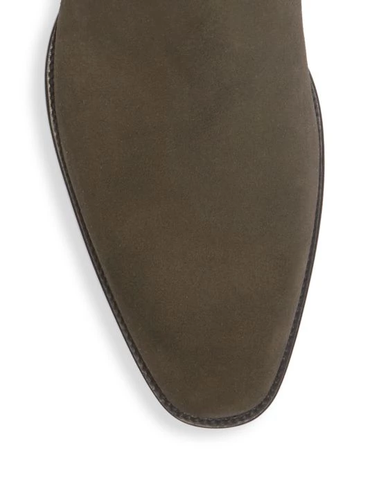 Saint Laurent Wyatt Suede Chelsea Boots For Men Black 6 Saint Laurent Wyatt Suede Chelsea Boots For Men Black - Image 4