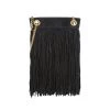 Saint Laurent Small Grace Fringe Leather Shoulder Bag Dusty Grey Dusty Grey -Saint Laurent Sales Store unnamed file 3886