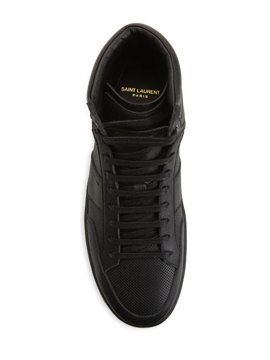 Saint Laurent Leather High Top Sneakers For Men 7 Saint Laurent Leather High Top Sneakers For Men - Image 5