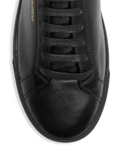 Saint Laurent Andy Leather Low-Top Sneakers For Men -Saint Laurent Sales Store unnamed file 3909