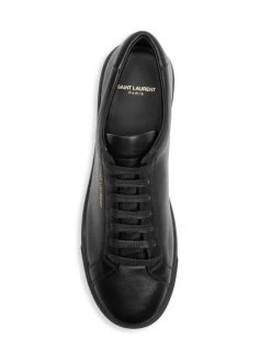 Saint Laurent Andy Leather Low-Top Sneakers For Men -Saint Laurent Sales Store unnamed file 3910