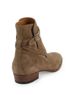 Saint Laurent Wyatt Suede Ankle Boots For Men -Saint Laurent Sales Store unnamed file 3929