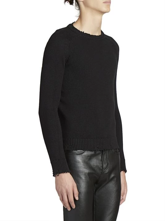 Saint Laurent Distressed Knit Pullover For Men 6 Saint Laurent Distressed Knit Pullover For Men - Image 4