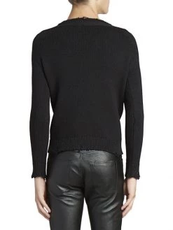 Saint Laurent Distressed Knit Pullover For Men 11 Saint Laurent Distressed Knit Pullover For Men -Saint Laurent Sales Store unnamed file 3940