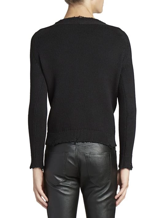 Saint Laurent Distressed Knit Pullover For Men 7 Saint Laurent Distressed Knit Pullover For Men - Image 5