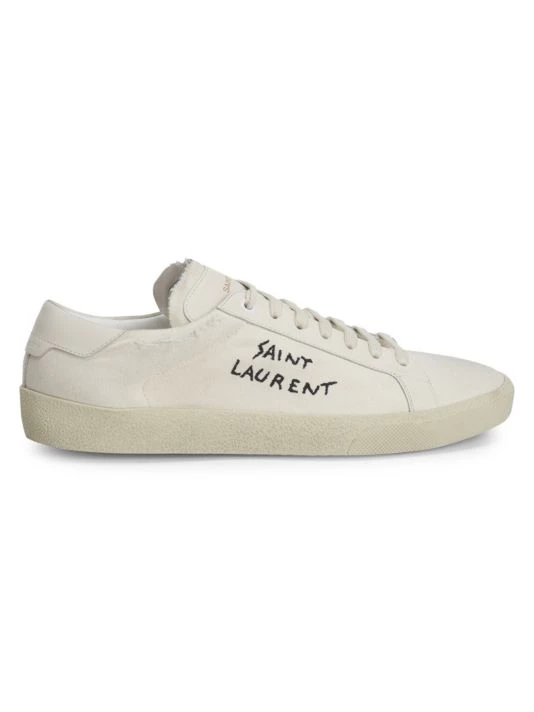 Saint Laurent Court Classic Canvas Sneakers For Men 3 Saint Laurent Court Classic Canvas Sneakers For Men