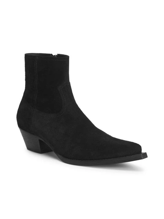 Saint Laurent Lukas Suede Western Ankle Boots For Men 4 Saint Laurent Lukas Suede Western Ankle Boots For Men - Image 2