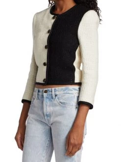 Saint Laurent Two-Tone Tweed Jacket 12 Saint Laurent Two-Tone Tweed Jacket -Saint Laurent Sales Store unnamed file 400