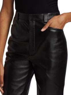 Saint Laurent Leather Bermuda Shorts -Saint Laurent Sales Store unnamed file 4004
