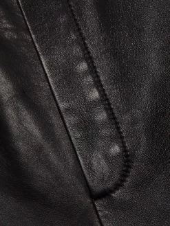 Saint Laurent Leather Bermuda Shorts -Saint Laurent Sales Store unnamed file 4005