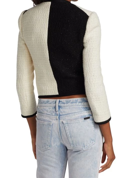 Saint Laurent Two-Tone Tweed Jacket 7 Saint Laurent Two-Tone Tweed Jacket - Image 5