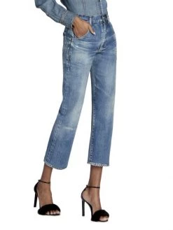 Saint Laurent 70s Cropped Jeans -Saint Laurent Sales Store unnamed file 4023