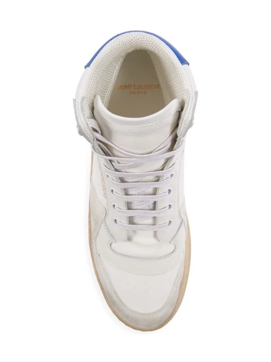 Saint Laurent SL24 High-Top Colorblock Canvas Sneakers 7 Saint Laurent SL24 High-Top Colorblock Canvas Sneakers - Image 5