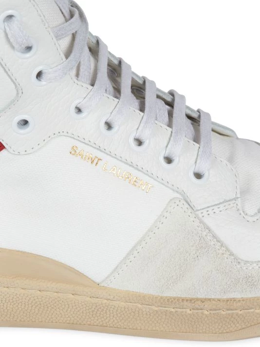Saint Laurent SL24 High-Top Colorblock Canvas Sneakers 9 Saint Laurent SL24 High-Top Colorblock Canvas Sneakers - Image 7