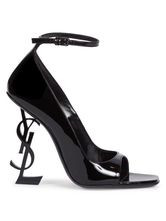 Saint Laurent Opyum Open-Toe Patent Leather Pumps 3 Saint Laurent Opyum Open-Toe Patent Leather Pumps